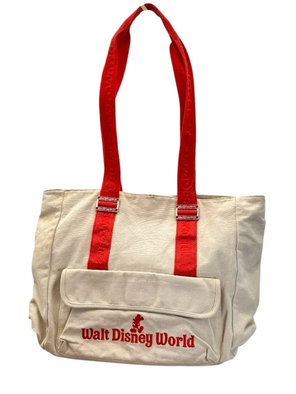 Disneyland Disney‎ Resort Mickey Mouse Heavy Duty Canvas Travel Bag Shopper Tote